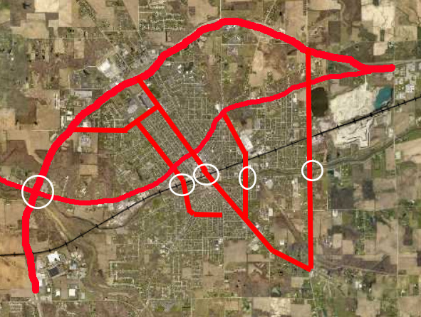 Huntington Indiana 5 Bridges Corridor Plan